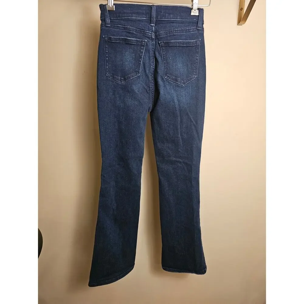Loft SLIM FLARE Dark Wash Women's High Rise Jeans